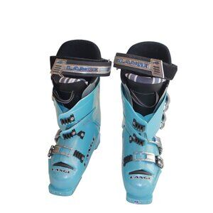 Lange Olympic 120 Ski Boots 9 Men/Junior Race Expert Blue Snowboarding